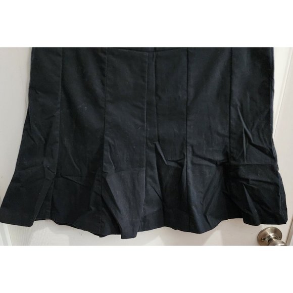 Banana Republic Women's Pleated A-Line Tennis Skirt Stretch Zip Black Size 12 - Picture 3 of 10